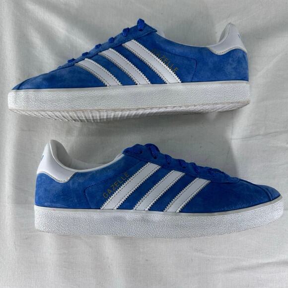 Adidas Gazelle 85 Men’s sz 9.5 Blue Bird Cloud White Mens Athletic Sneaker 2022 - Picture 8 of 13